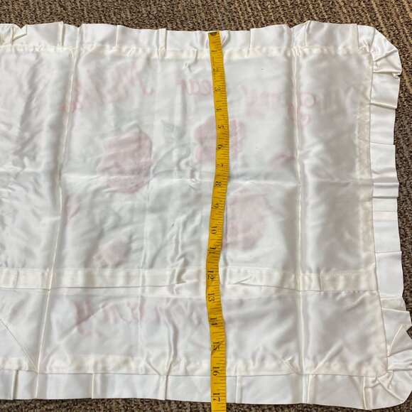 Embroidered Pillow Cover  With Roses "To My Dear Mother" Germany Design - Picture 11 of 11